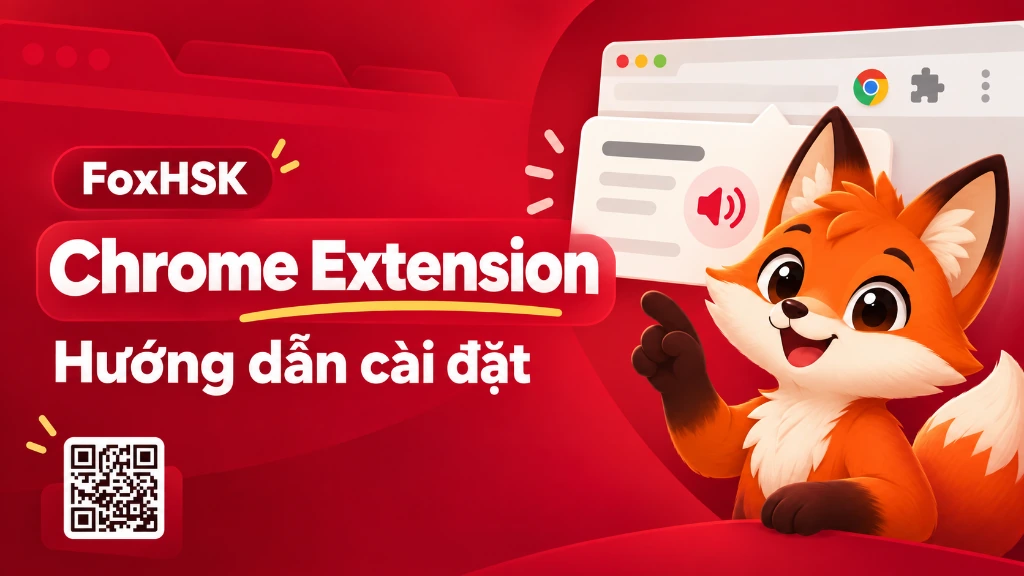 Hướng dẫn cài đặt tiện ích FoxHSK Chrome Extension